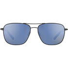 SPELLO, Matte Black with Black Temples and Blue Inside Temple Tips-Mineral Polarized 555nm Blue Cat 2 to 3, hi-res image number null